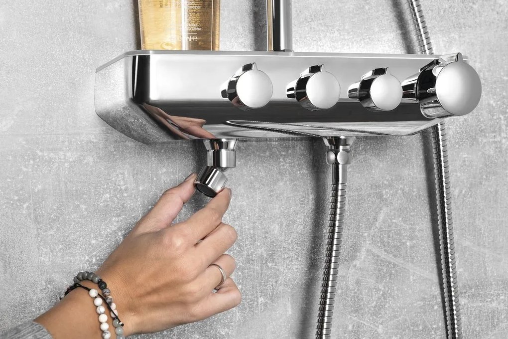 Aqualine Aqualine, FARRAO sprchový stĺp s batériou a napúšťaním, chróm, SL450