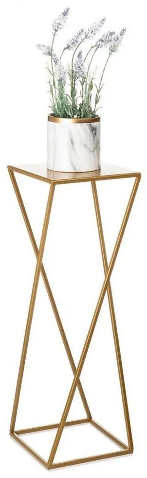 HowHomely Stojan na kvety 70x24 cm zlatá 10-1365-1-70-zloty