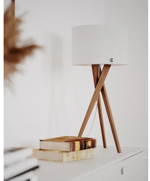 ByRydens 4002720-6002 - Stolová lampa VEGA 1xE27/8W/230V biela/dub