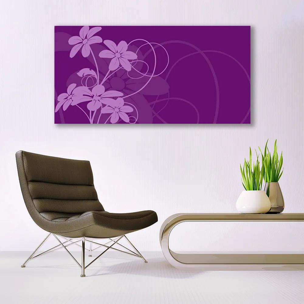 Obraz plexi Abstrakcja kvety art 120x60 cm