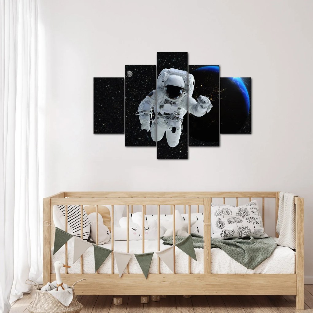 Obraz - Astronaut vo vesmíre (150x105 cm)