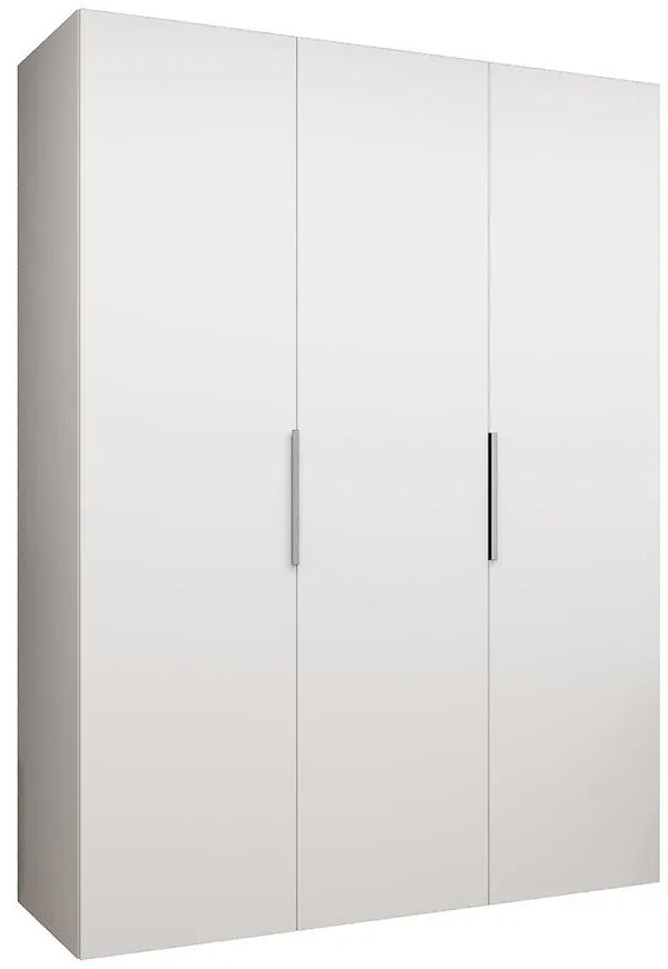 Skriňa Marbella I 150 biela/strieborný