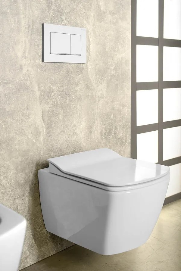 Sapho Sapho, GLANC WC sedátko, SLIM, Soft Close, biela, GC5030