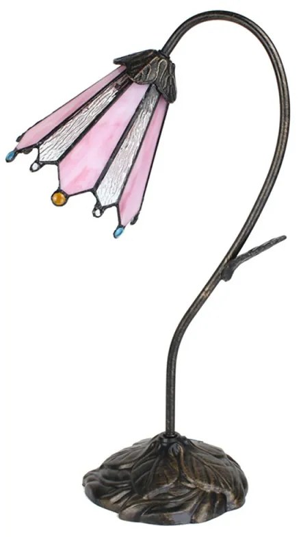 Lampa do spálne Tiffany 17*48 PINK