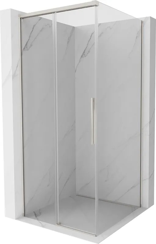 Mexen Rox, posuvný sprchový kút 95 x 95 cm, 8mm číre sklo, oceľový profil, 8C2-095-095-97-00