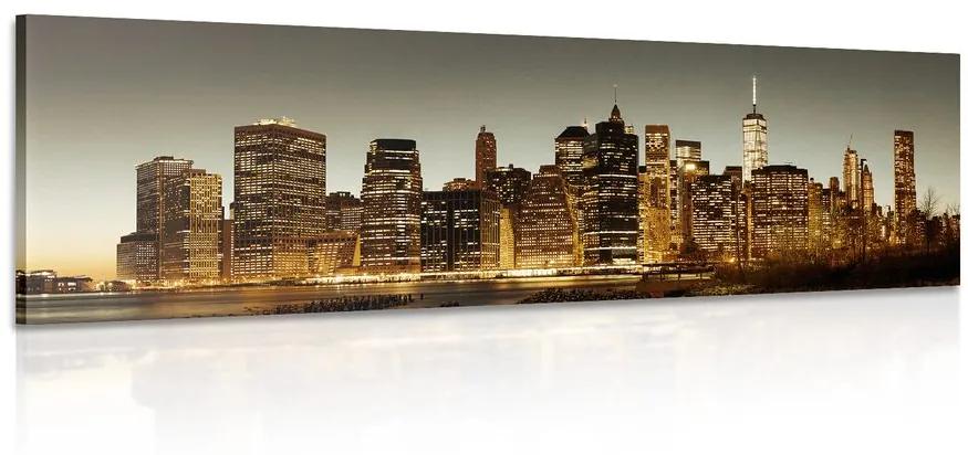 Obraz centrum New Yorku Varianta: 120x40