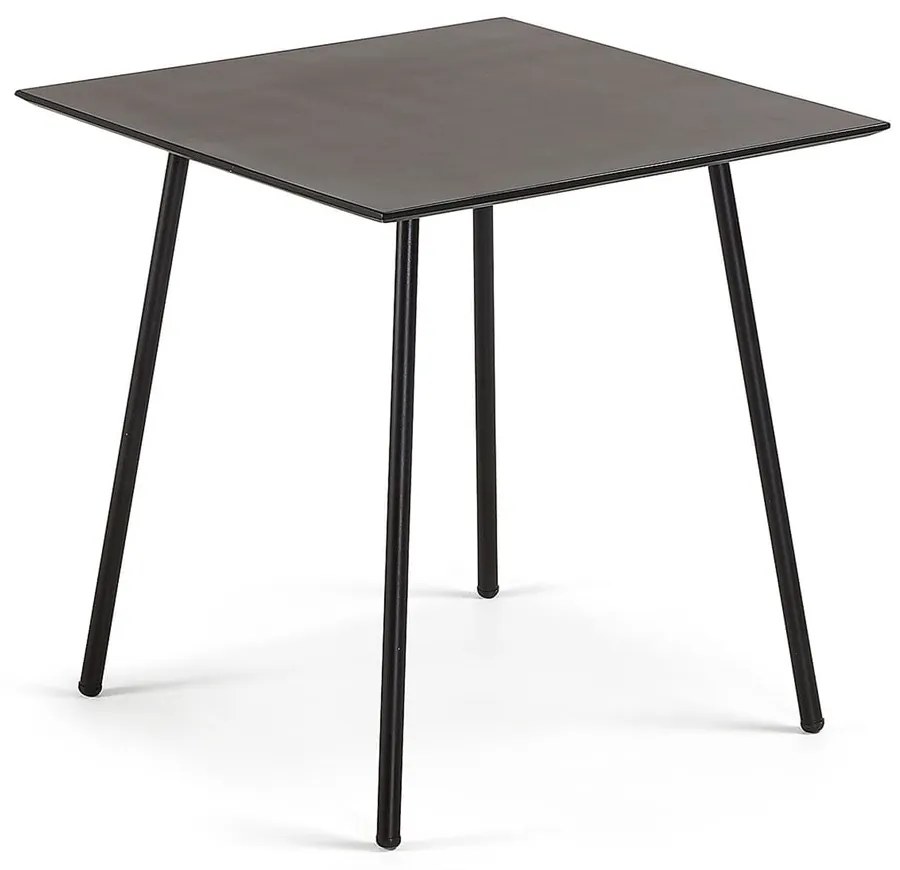 Čierny stôl La Forma Ulrich, 75 x 75 cm