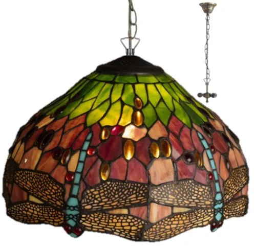 Tiffany luster Ø42 kolekcia MULTICOLOUR 2*E27