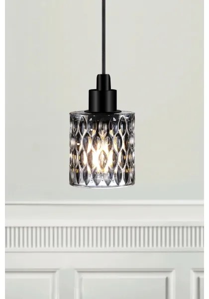 Nordlux - Luster na lanku HOLLYWOOD 1xE27/60W/230V dymová