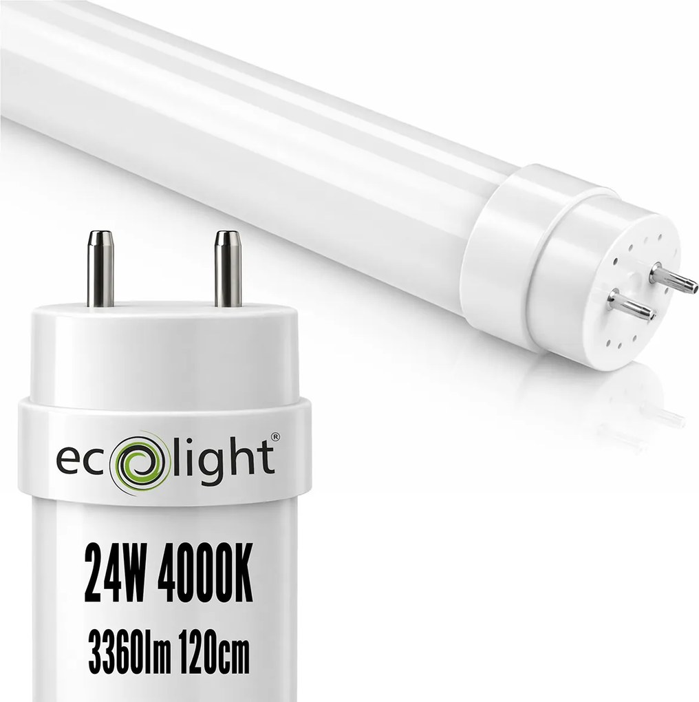 LED trubicové svetlo 120CM T8 24W 3360lm 4000K silné neutrálne svetlo