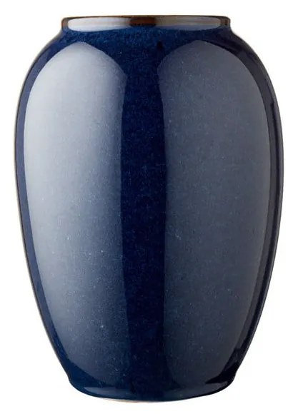 Modrá kameninová váza Bitz Pottery