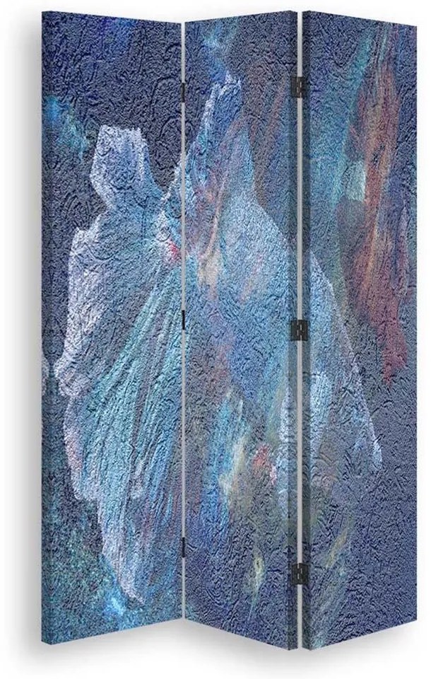 Gario Paraván Secret blue Rozmery: 110 x 170 cm, Prevedenie: Korkový paraván