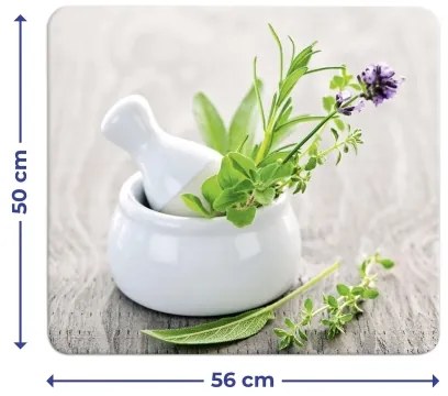 WENKO 2712940500 - Krycia doska ABDECKPLATTE - Vhodná pre potraviny, 56x50 cm, pestrofarebná/priehľadná