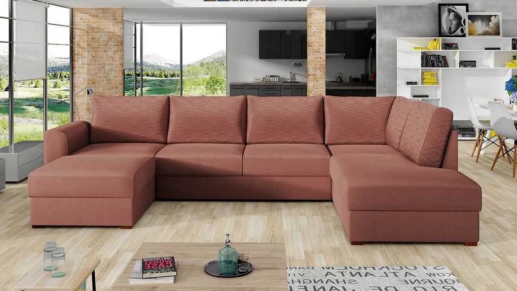 Rohová rozkladacia pohovka Astana Premium, Dostupné poťahy: Maya 11, Strana: pravá