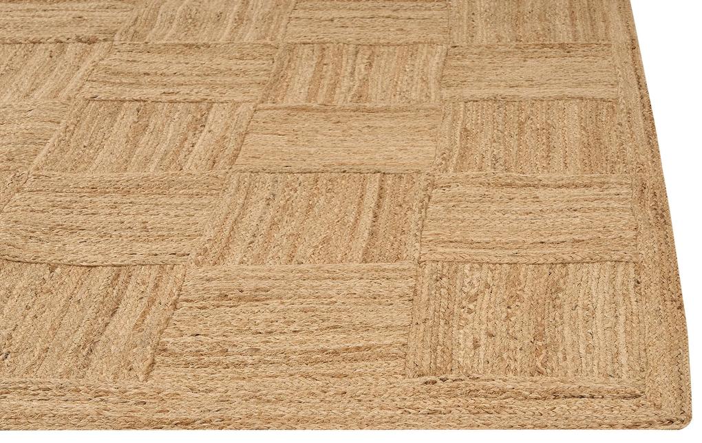 Jutový koberec 160 x 230 cm béžový ESENTEPE Beliani