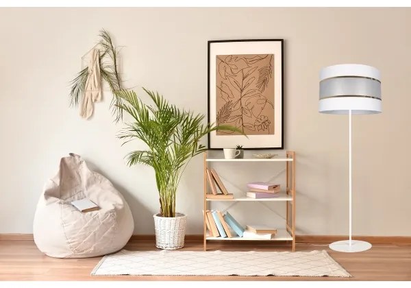 Stojacia lampa CORAL 1xE27/60W/230V biela