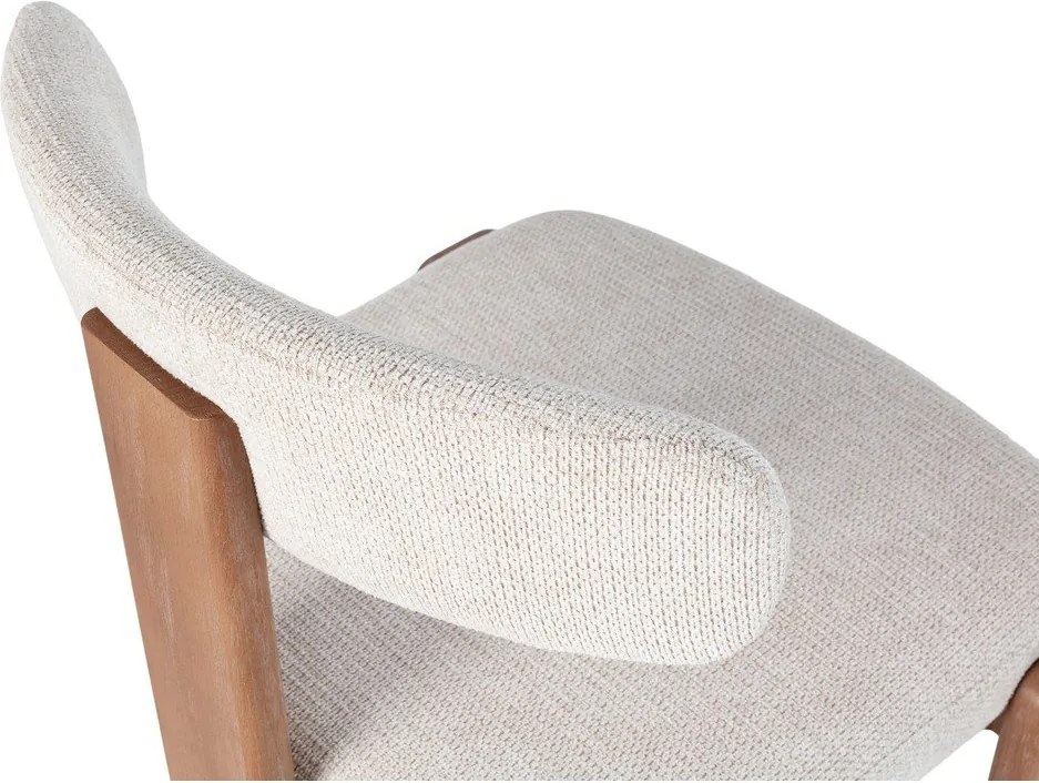 Krémovobiele čalúnené jedálenské stoličky v súprave 2 ks Nadia – MOME