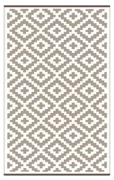 Béžovo-biely obojstranný vonkajší koberec Green Decore Parado, 120 × 180 cm