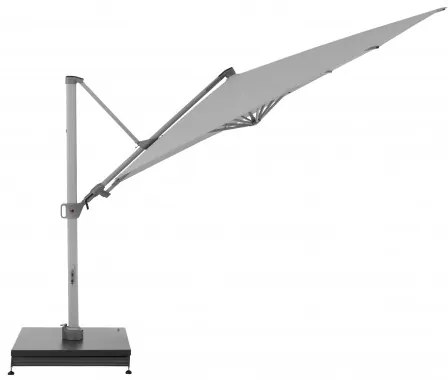 Knirps KNIRPS 320 x 320 cm - luxusný výkyvný záhradný slnečník s bočnou tyčou : Farba slnečníka - Světle šedá