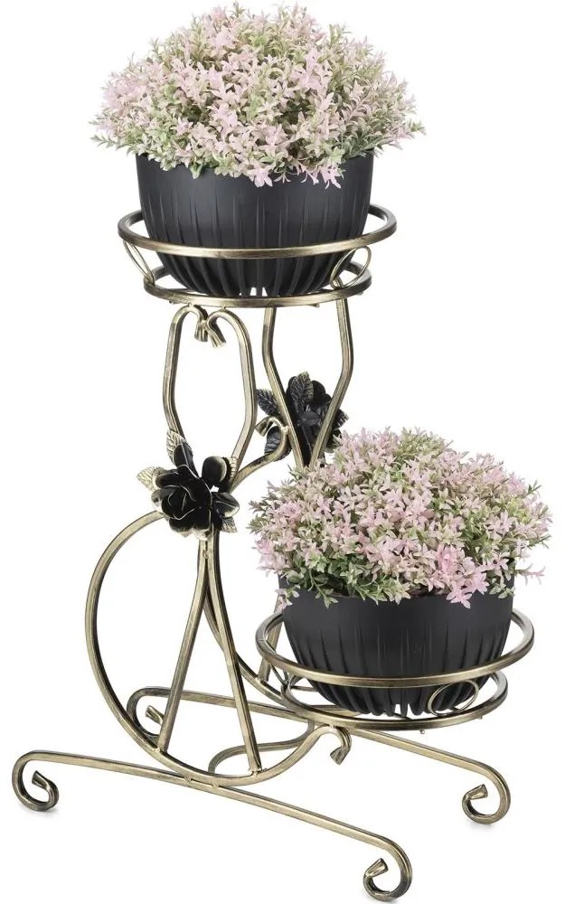 Stojan na kvety 64x54 cm zlatá