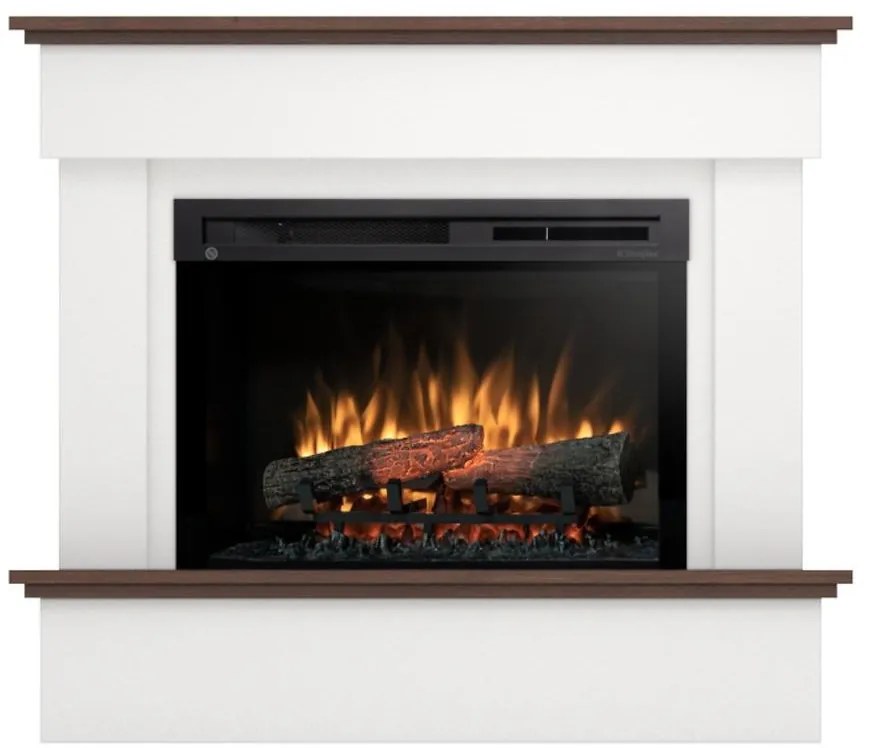 Elektrický krb Tormes 26 biely/tmavý dub