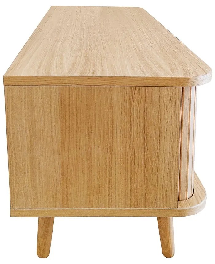 TV stolík v dekore duba v prírodnej farbe 138x50 cm Rove – Woodman
