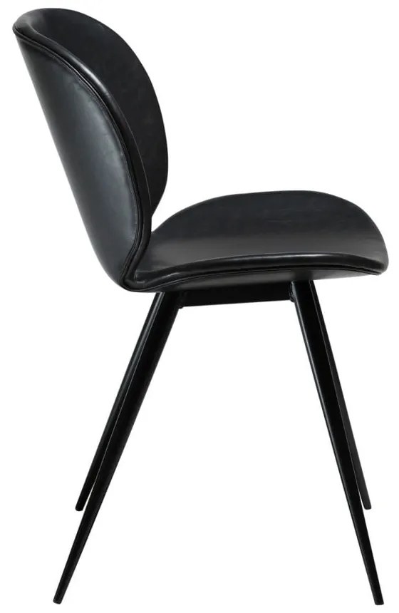 Čierna koženková stolička DAN-FORM Denmark Cloud