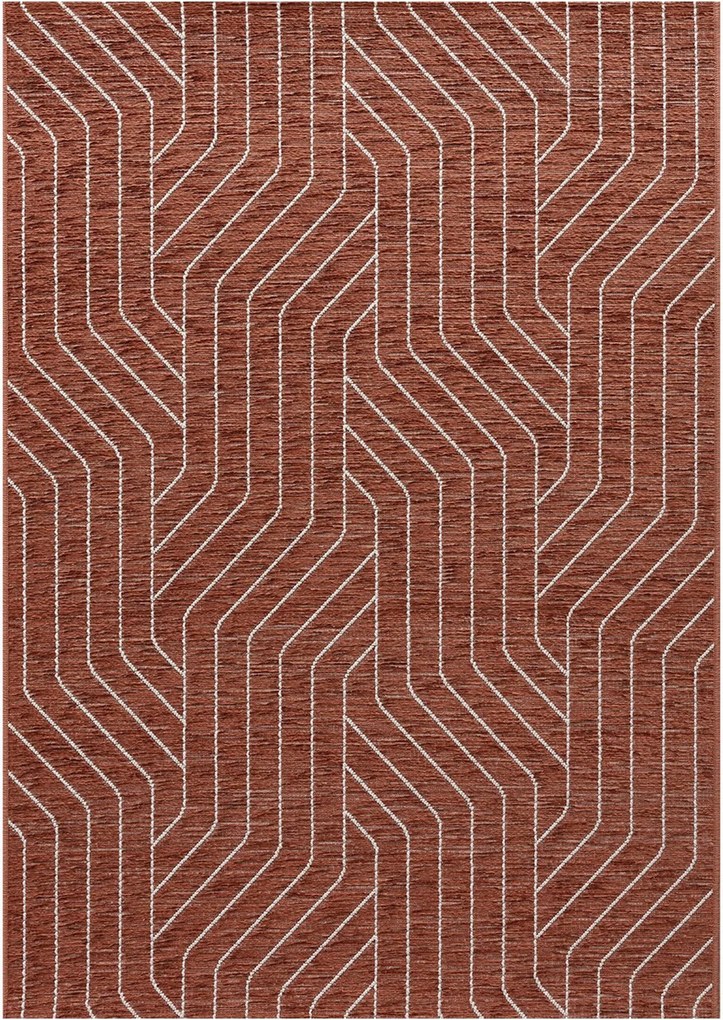 Koberec Velvet beige/rust 120x170cm