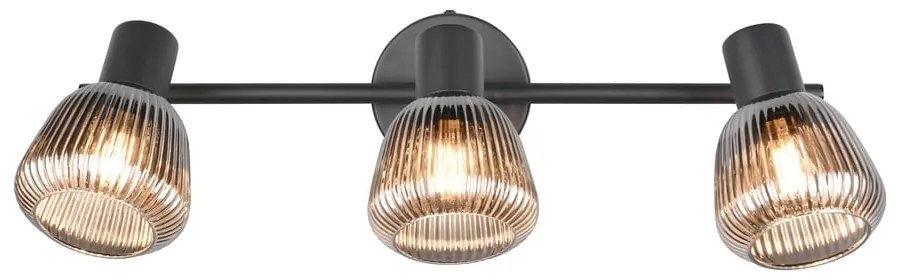 Čierne bodové svietidlo ø 10 cm Tarifa – Trio