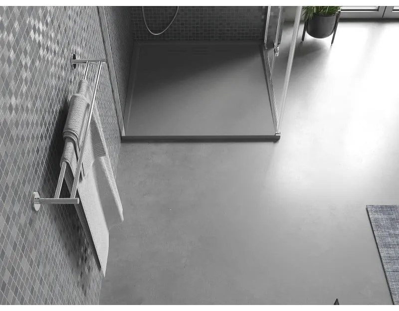 Mexen Amon, SMC štvorcová sprchová vanička 80 x 80 cm, šedá, 4F618080