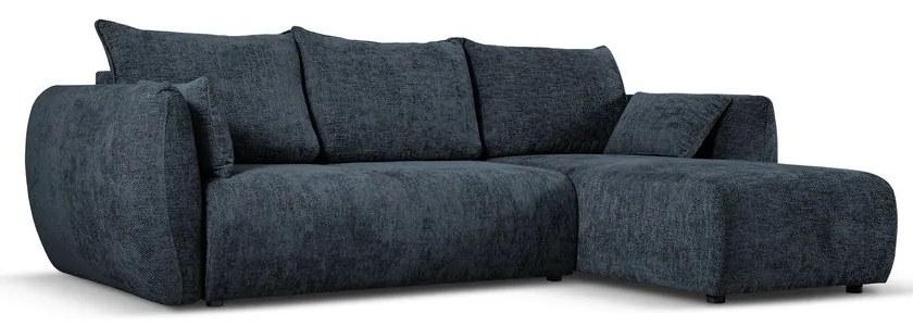 Tmavomodrá rohová pohovka (pravý roh) Matera – Cosmopolitan Design