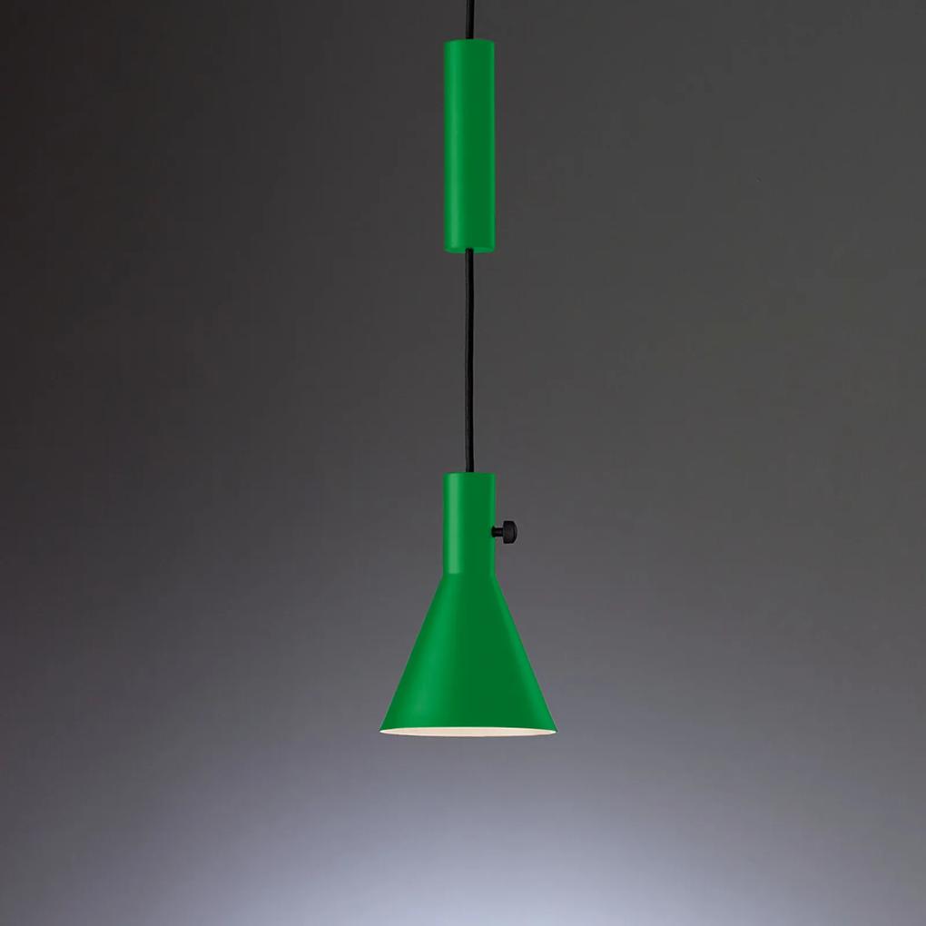 TECNOLUMEN Eleu – závesné LED svietidlo zelené