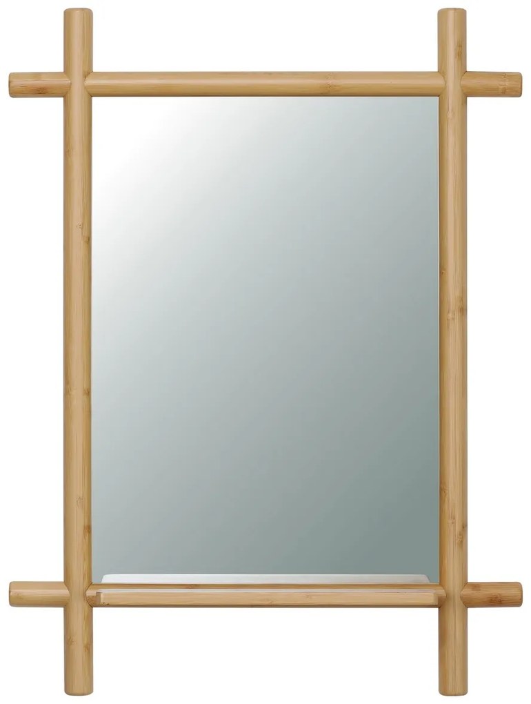 Nástenné zrkadlo B027 NAT, bambus
