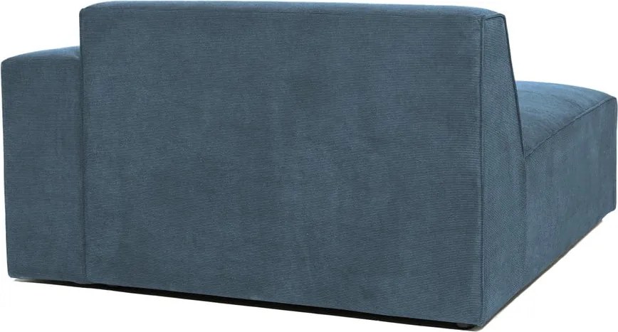 Modrý menčestrový modul pohovky (pravý roh) Sting – Scandic