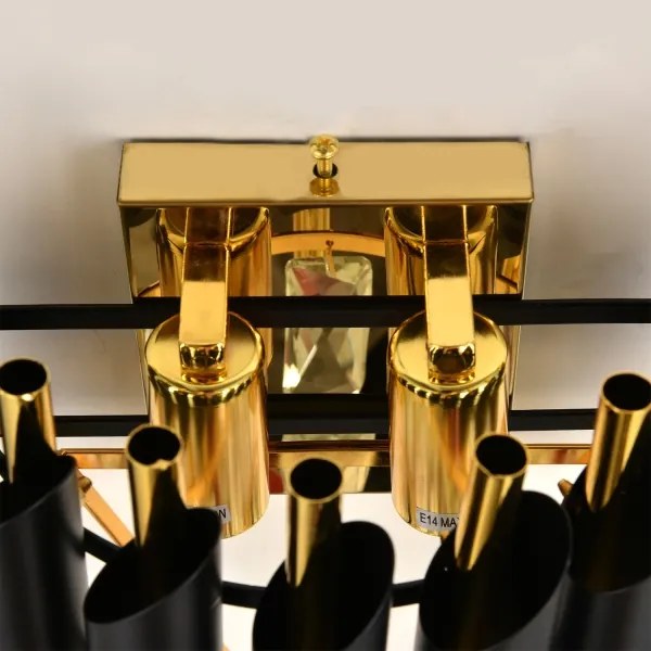 Brilagi - Nástenné svietidlo ECLIPSE 2xE14/10W/230V čierna/zlatá