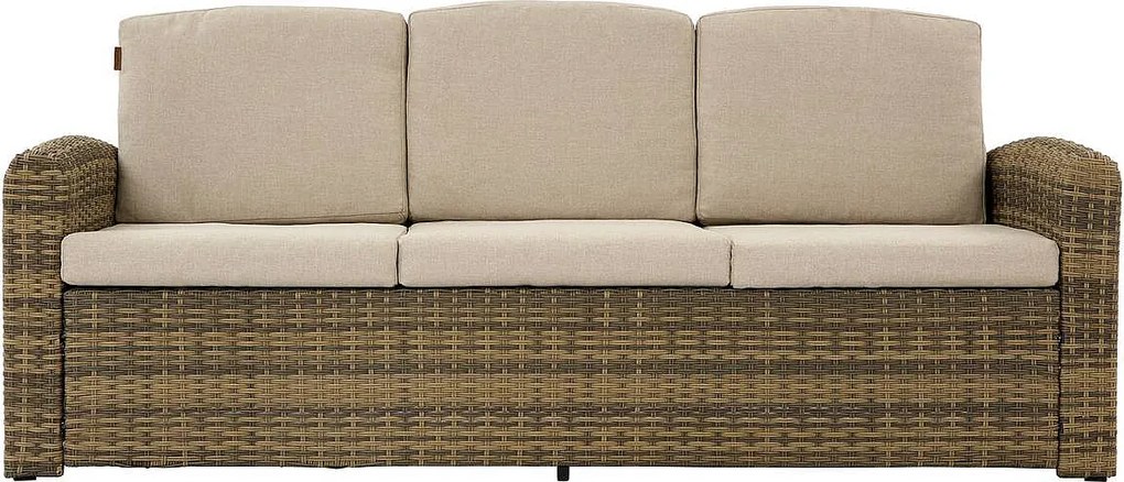 DEOKORK Ratanová zostava SANTORINI pre 5 osôb (hnedá)