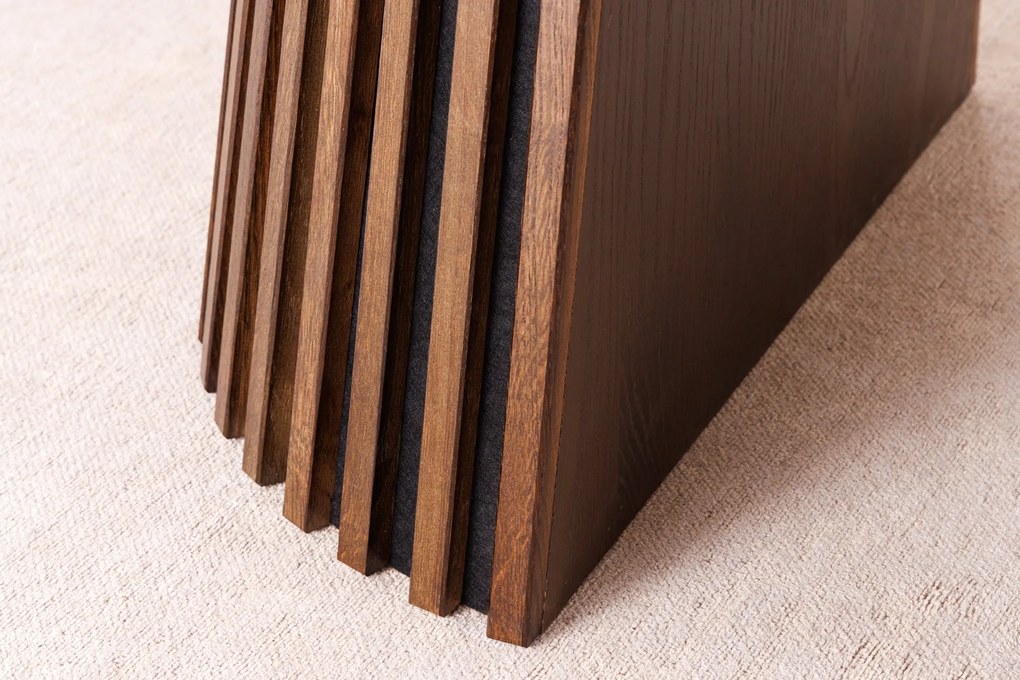 Rozťahovací jedálenský stôl Ali Wood 120-160-200 cm tmavý prírodný dub