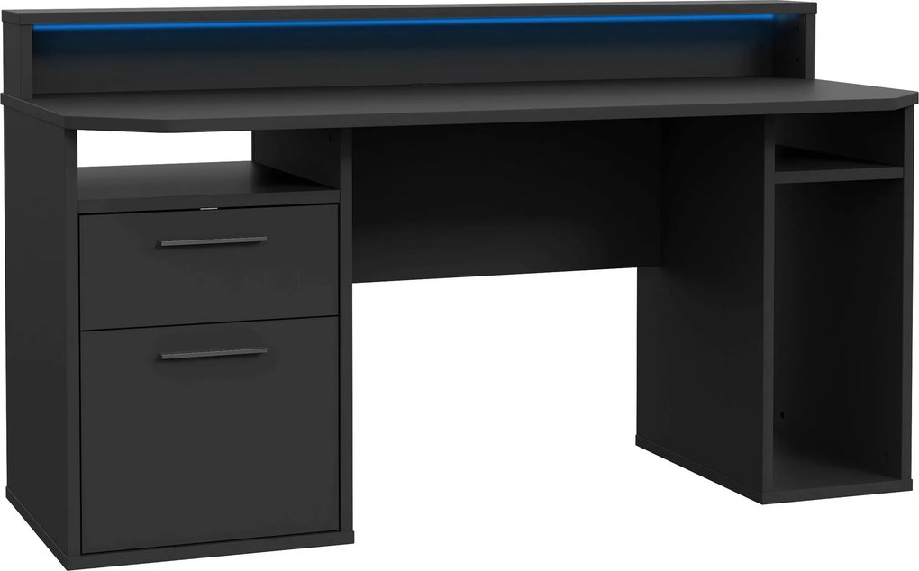 XXXLutz HERNÝ STÔL, čierna, 160/72/91 cm MID.YOU - Online Only kancelárie - 000687053506