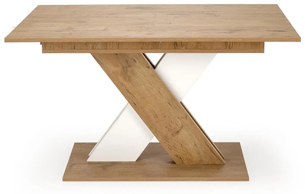 Jídelní rozkládací stůl XARELTO 130/175 cm dub lancelot/bílý