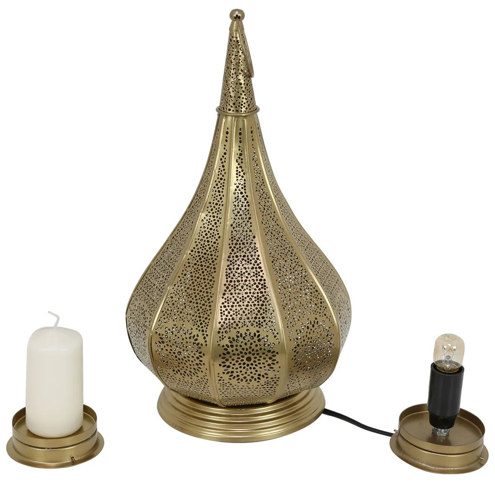 Orientálna stolová lampa Monza Gold