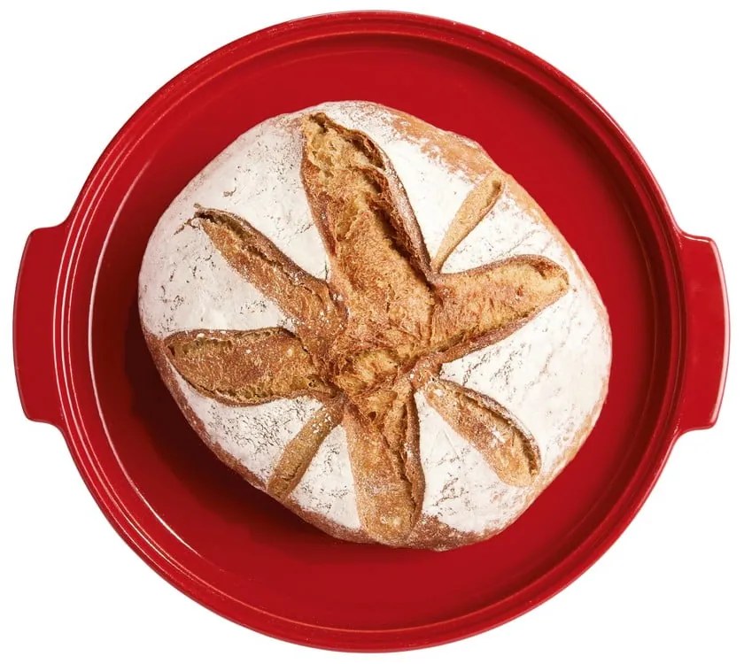 Červená keramická forma na chlieb Emile Henry, ⌀ 29,5 cm
