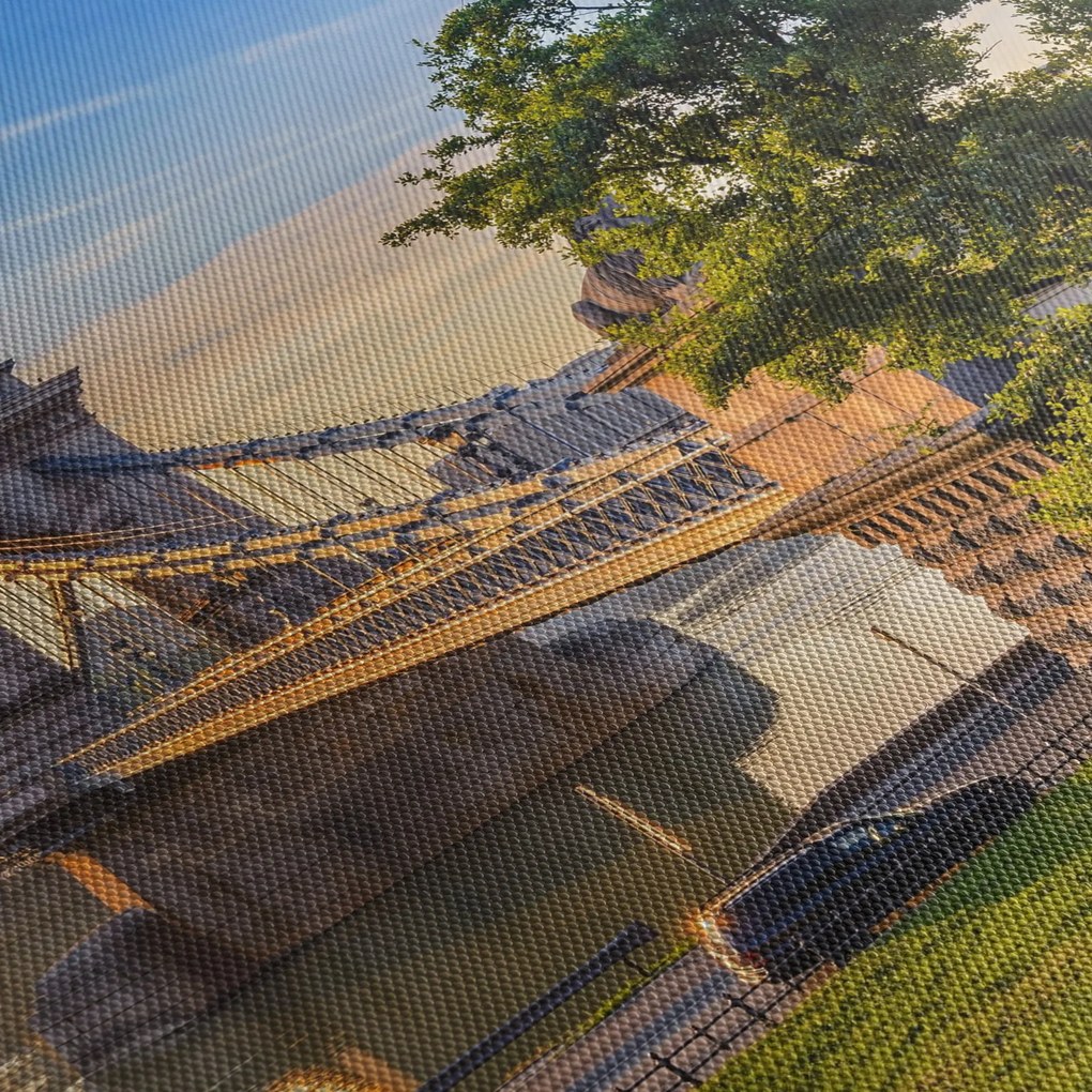 Obraz - Most cez rieku, Budapešť, Maďarsko (90x60 cm)