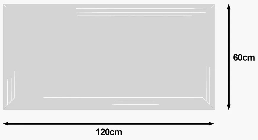 Moen Biela zrkadlo 60 x 120 cm