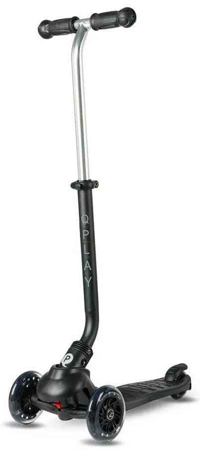 QPlay - Detská kolobežka SEMA PRO 5v1 s LED kolieskami, čierna