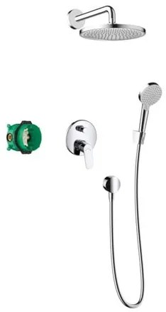 Sprchový systém Hansgrohe Crometta S pod omietku s pákovou batériou chróm 27958000, 1 ks