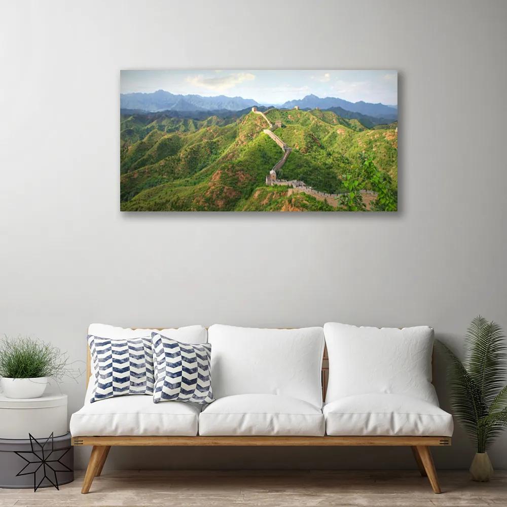 Obraz na plátne Veľká múr hora krajina 120x60 cm
