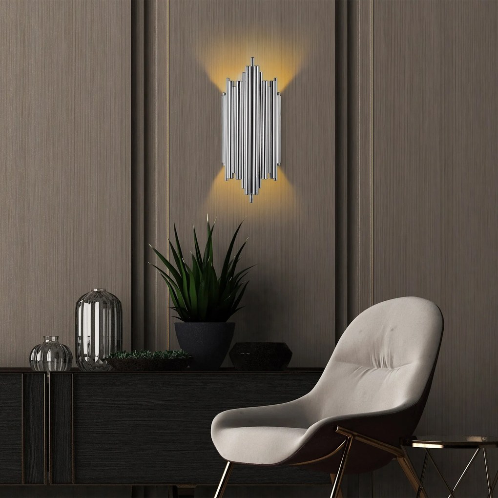 Nástěnná lampa Reis chrom