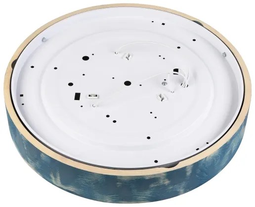 Brilagi - Stropné svietidlo PINO 3xE27/15W/230V borovica/modrá pr. 47,5 cm