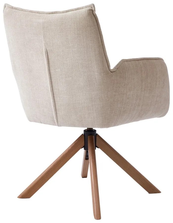 Krémovobiele čalúnené jedálenské kreslá v súprave 2 ks Marilla – Unique Furniture