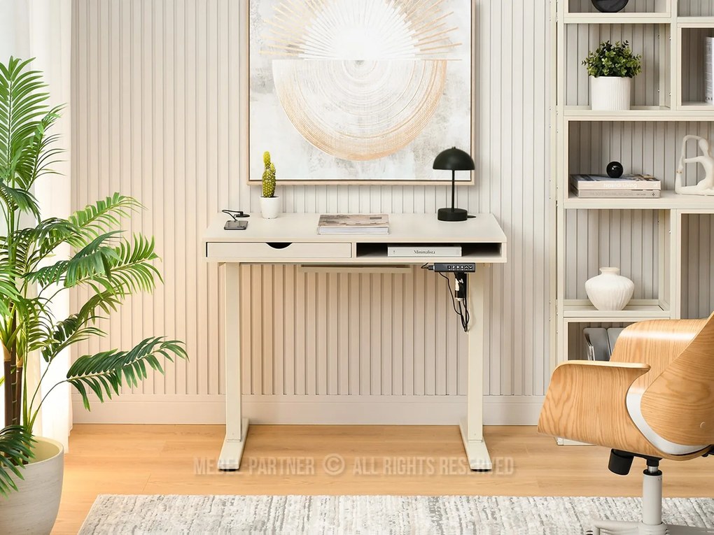 PC stolík s nastaviteľnou výškou Occott 100 (krémová). Akcia -15%. Vlastná spoľahlivá doprava až k Vám domov. 1135610